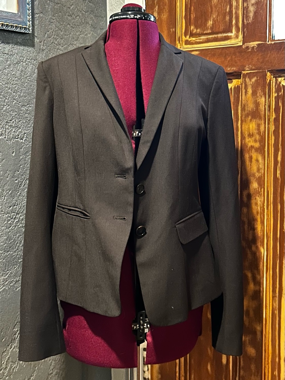 Ann Taylor dark Brown Tailored Blazer Jacket - Picture 3 of 12